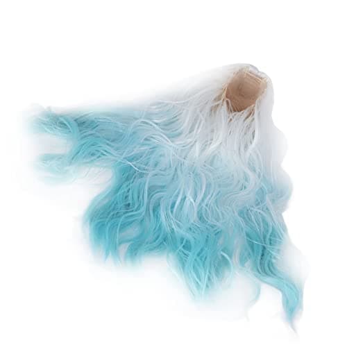 Zerodis 1/3 Ball Jointed Doll Hair Replacement Wig, High Temp Soft Silk Curly Hair for Modeling & Crossdressing