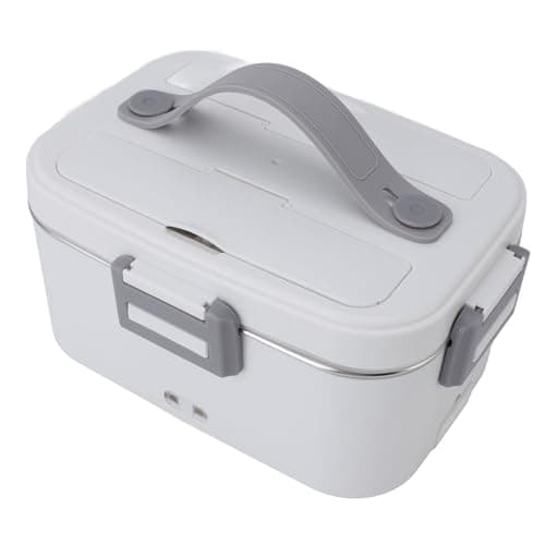 Zerodis Electric Lunch Box - Lightweight Portable Food Heater with 360° Heating (White)