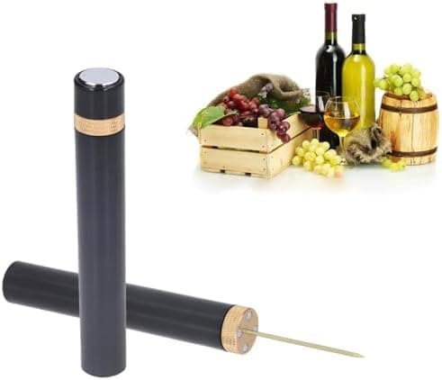 Zerodis Needle Type Wine Bottle Opener, Easy Cork Remover Corkscrew, Travel Portable Pocket Air Pressure Pump Wine Bottle Opener for Home, Restaurant and Party(Red)