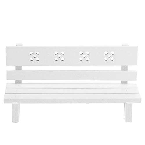 Miniature Wooden Park Bench for Dollhouses