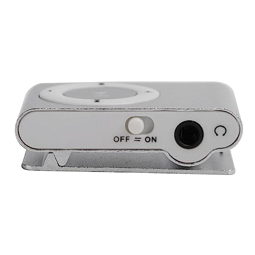 Zerodis Mini Portable MP3 Player with Back Clip for Sports (Black) — Silver