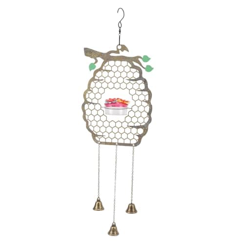 Zerodis Hanging Bird Feeder & Birdbath Bowl, Large Capacity, Unique Design
