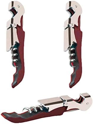 Kit-Home Professional Waiter Corkscrew Wine Openers Set (4 PCS),Upgraded with Heavy Duty Stainless Steel Hinges Wine Key for Restaurant Waiters, Sommelier, Bartenders