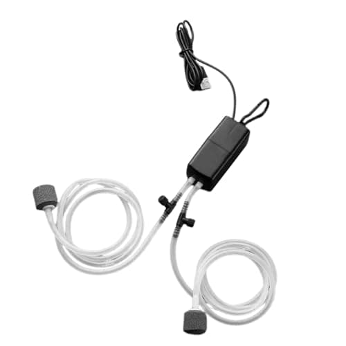 Zerodis USB Aquarium Air Pump with Air Stone and Tube (Black)