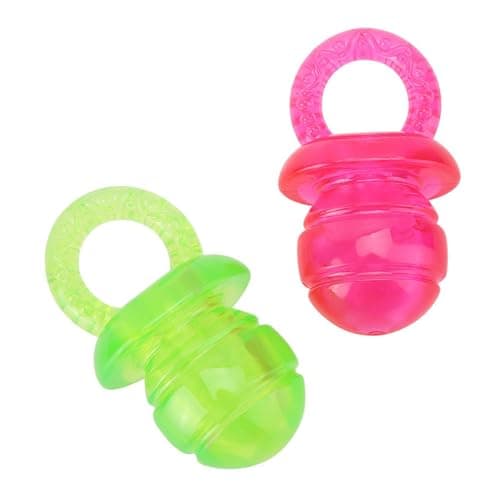 4Pcs Bright Color Sound Pacifier Toys for Dogs and Cats