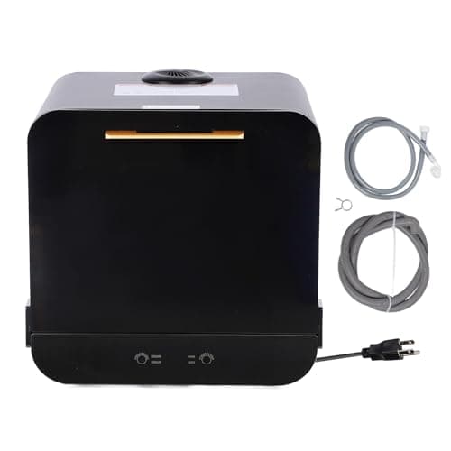 Portable Mini Countertop Dishwasher with 72°C High Temp - Fully Automatic for Home, Office, Dorm, and Boat (US Plug 110V)
