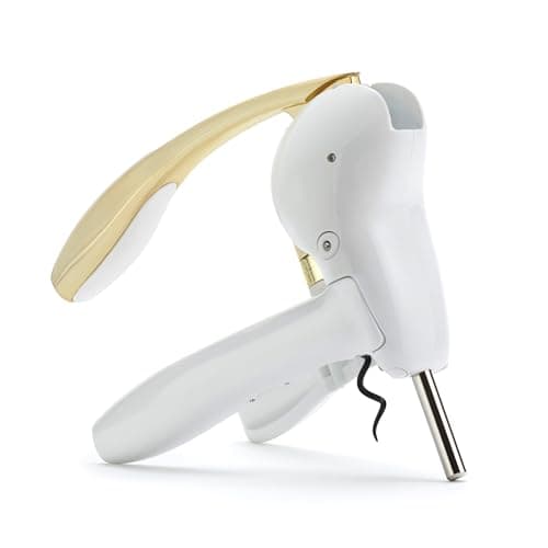 Silver Rabbit Original Lever Corkscrew with Foil Cutter — White