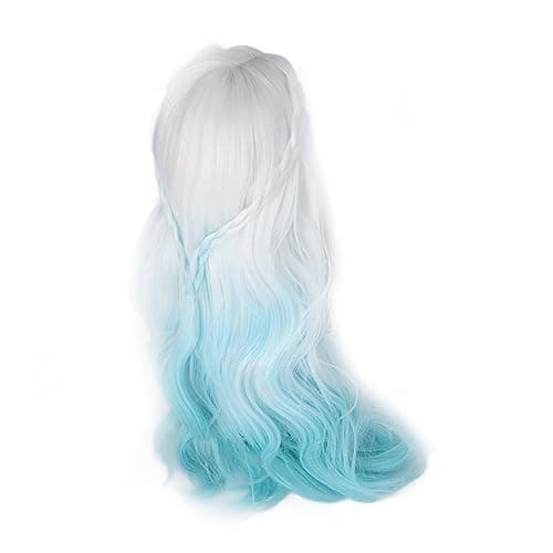 Zerodis 1/3 Ball Jointed Doll Hair Replacement Wig, High Temp Soft Silk Curly Hair for Modeling & Crossdressing