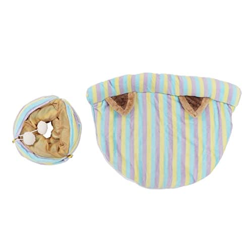 Premium Plush Foldable Cat Tunnel Bed with Play Tube