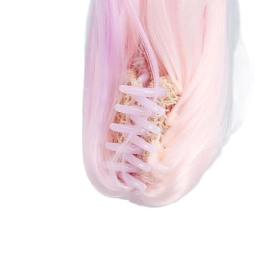 2PCS Blue Gradient Color Doll Wig for Cotton Dolls