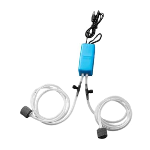 Zerodis USB Aquarium Air Pump with Air Stone and Tube (Black) — Blue