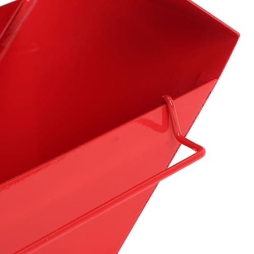 Zerodis Weatherproof Iron Squirrel-Proof Wild Bird Feeder (Red)
