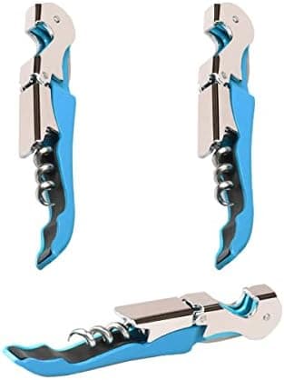 Kit-Home Professional Waiter Corkscrew Wine Openers Set (4 PCS),Upgraded with Heavy Duty Stainless Steel Hinges Wine Key for Restaurant Waiters, Sommelier, Bartenders