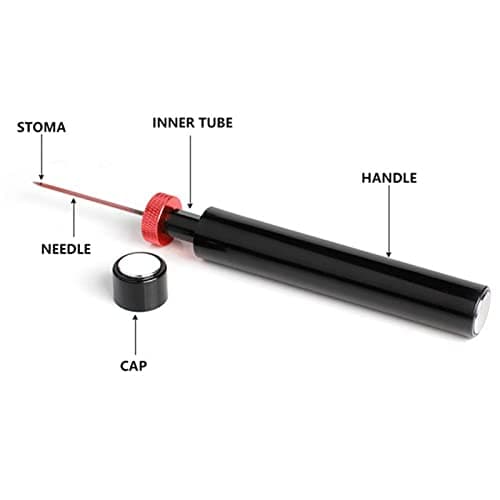 Portable Needle Wine Bottle Opener for Home, Restaurants, and Parties (Red)
