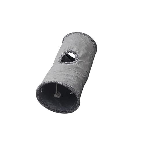Collapsible Cat Play Tube Tunnel with Peepholes & Bubble Ball — S