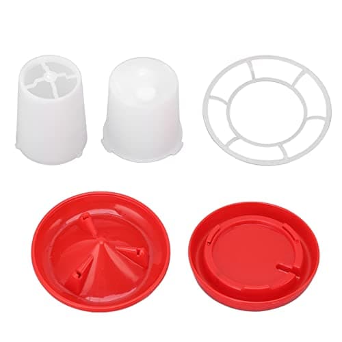 Zerodis Plastic Poultry Waterer & Food Feeder Kit for Chickens and Ducks