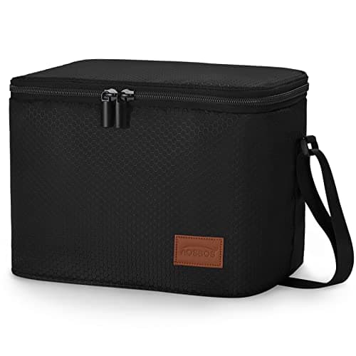 Aosbos Insulated Leakproof Lunch Box, 7.5L Black — B. Honeycomb Black