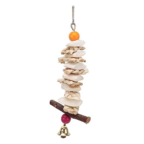Zerodis Cuttlefish Bone Toy for Parrots, Budgie, African Greys