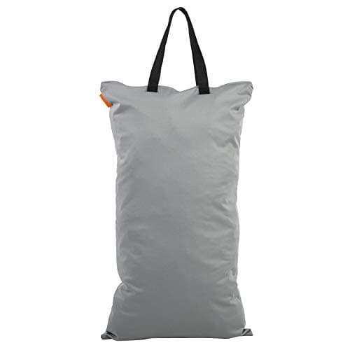 Zerodis Wet Dry Cloth Diaper Bags with Double zippers & Pockets, Hanging Wet Pail Ideal for Beach & Gym