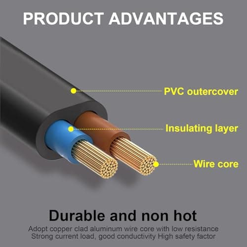 110V V-Type Heated Lunch Box Power Cord, 24V Flat Angle Warmer Cable, Replacement for Food Heater