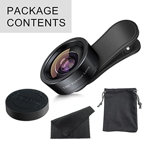 KEYWING 198° Fisheye Lens Kit for iPhone & Samsung Smartphones