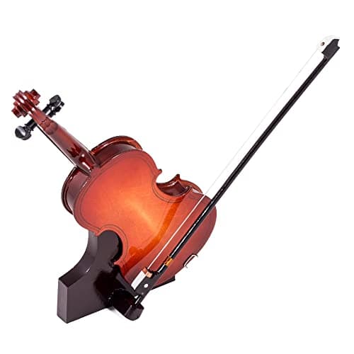 Miniature Violin Gift with Case - Multicolor, 7 in.