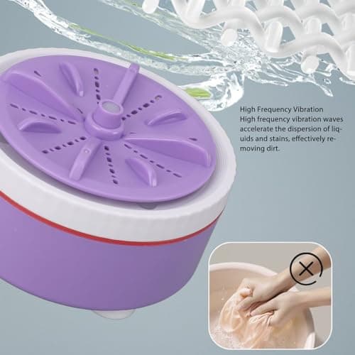 USB-Powered Compact Foldable Washing Machine for Laundry and Towels