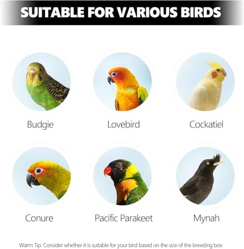 Zerodis Bird House: Soft, Reliable Incubation Breeding Box for Parrots and Small Birds
