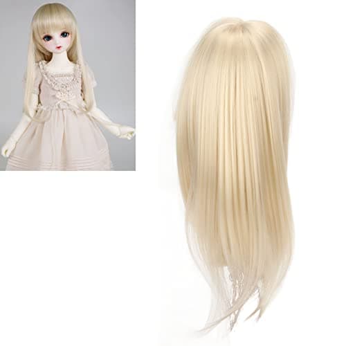 Milk Gold Long Hair Wig for Ball Jointed Dolls, Handmade & Long Lasting