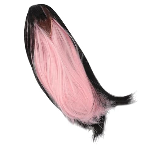 Zerodis Long Curly Doll Wig for 7.3 - 8.3in Head Circumference Doll — Black Roseate