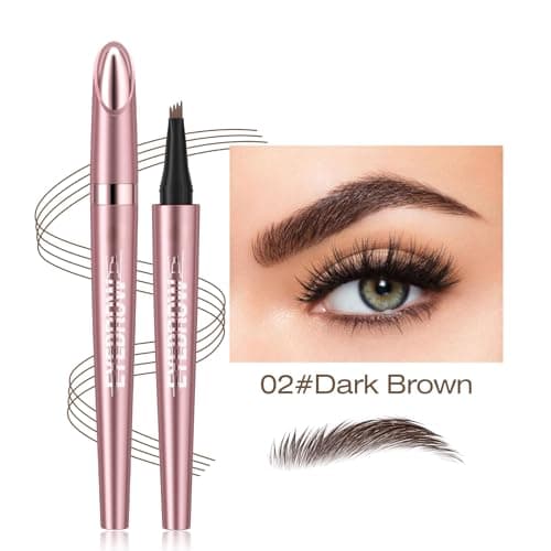 3D Microblading Eyebrow Pencil, 2#Dark Brown, Long-Lasting, Waterproof — Dark Brown