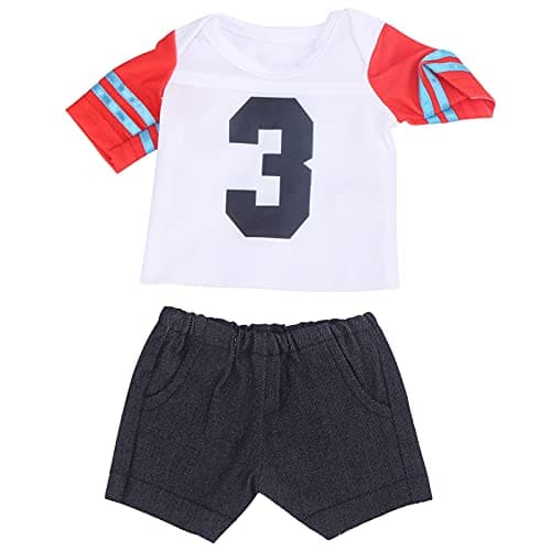 Zerodis T-Shirt Newborn Baby Doll Clothes Sets — Qd18-048