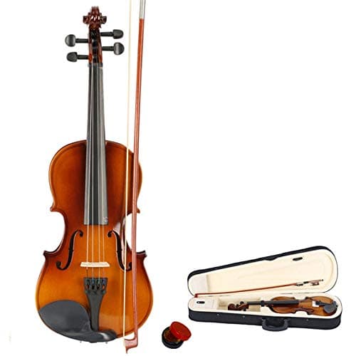 Natural Acoustic Violin with Bow Case for Beginners — Natural