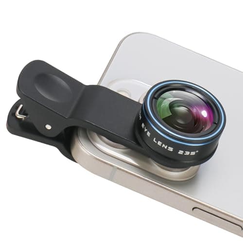 HD Fisheye Lens Kit for iPhone and Android Smartphones - 235° Clip-On Camera Lens — Fisheye-Blue
