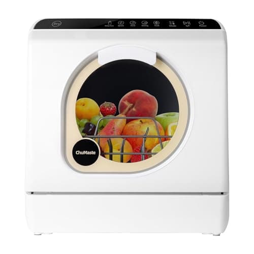 Compact Portable Countertop Dishwasher with Water Tank and 6 Wash Programs for Baby Bottles