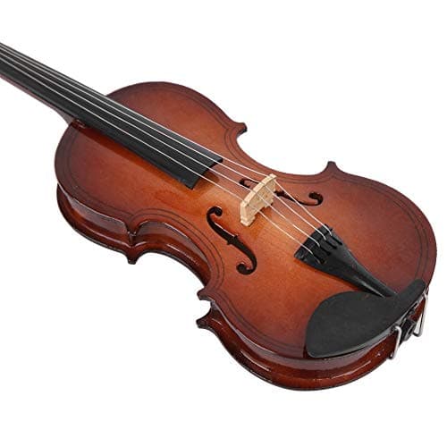Oumefar Mini Viola Replica with Case - Wooden Miniature Violin for Crafts and Gifts