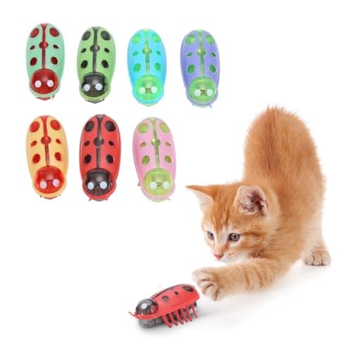 Zerodis 7-Piece Interactive Electric Cat Toy Set for Training and Chewing