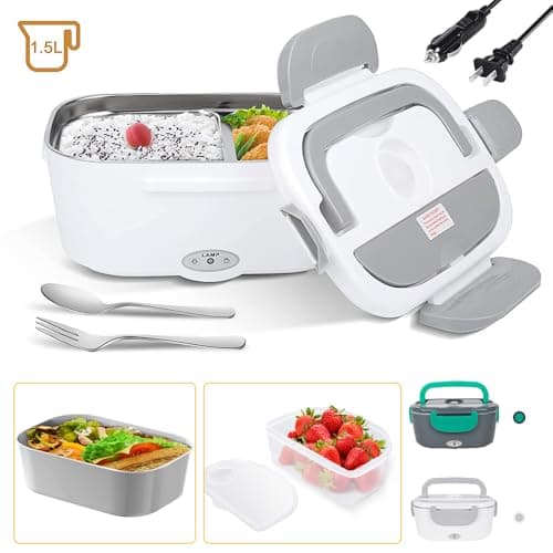 MDHAND 3-in-1 Self-Heating Lunch Box 110V/12V/24V Work Car Outdoor