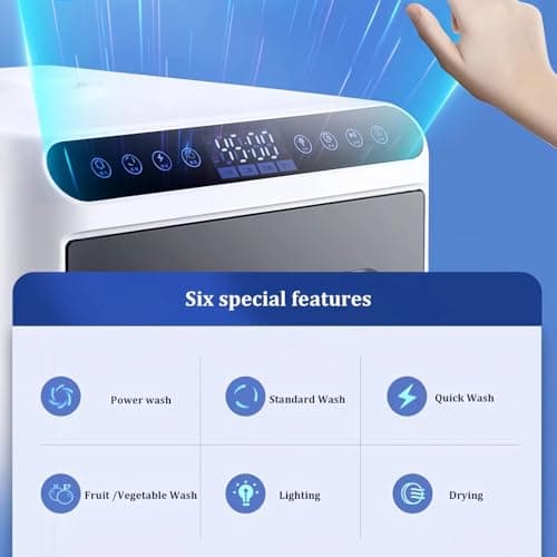 Portable Fully Automatic Tabletop Dishwasher with 4 Washing Modes and Drying Function