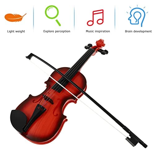 Antique Vaguelly Plastic Violin & Ukulele Kids Musical Toy