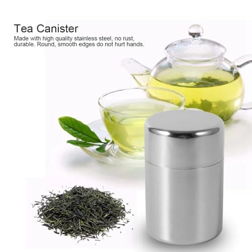 Stainless Steel Tea Canister for Tea, Coffee & Spices