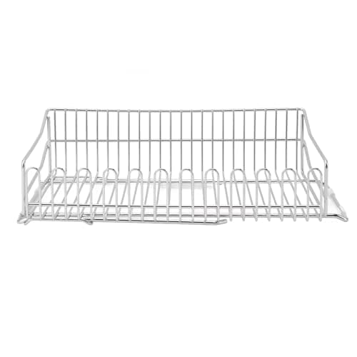 Stainless Steel Adjustable Dish Drainer Rack 38-51.5cm Kitchen Sink Organizer
