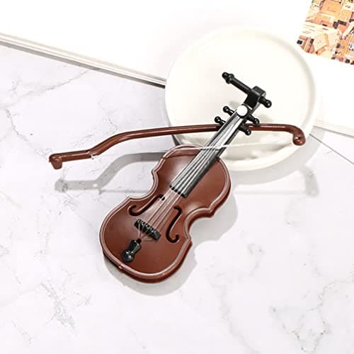Miniature Violin Set: 20 Tiny Violins for Dollhouse, Fairy Garden, and Holiday Decor