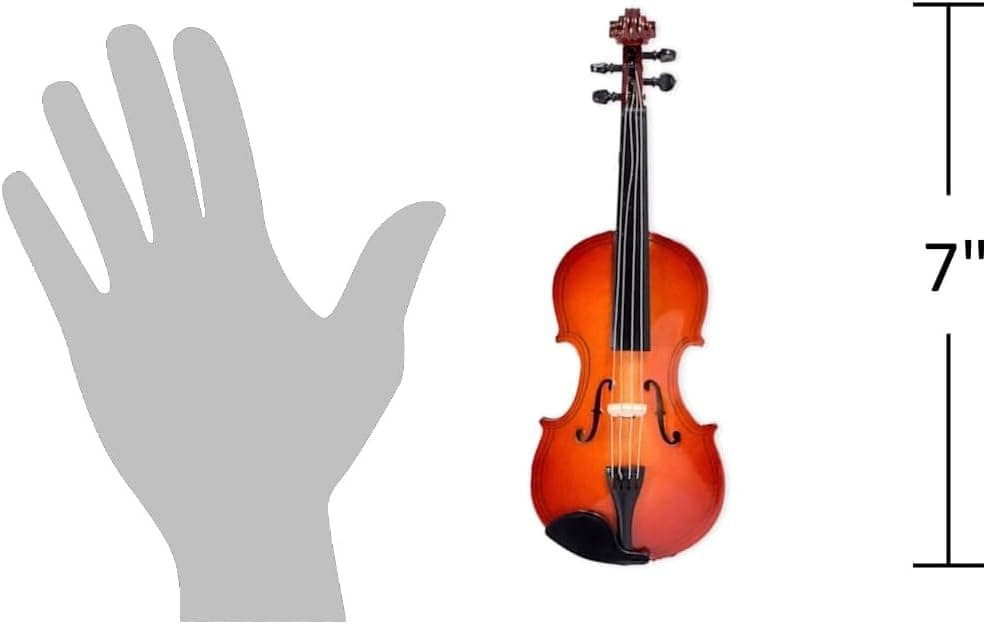 Miniature Violin Gift with Case - Multicolor, 7 in.