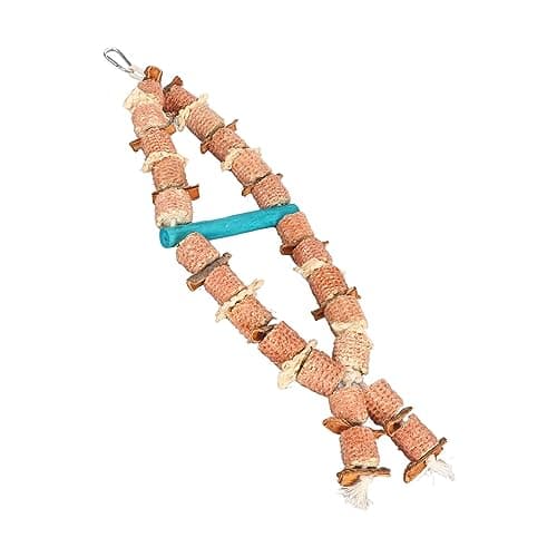 Zerodis Hanging Chew Toy for Macaws, African Grey & Other Birds with Hooks