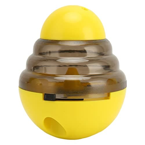 Premium Zerodis Dog Treat Ball Dispenser Puzzle Toy (Yellow)