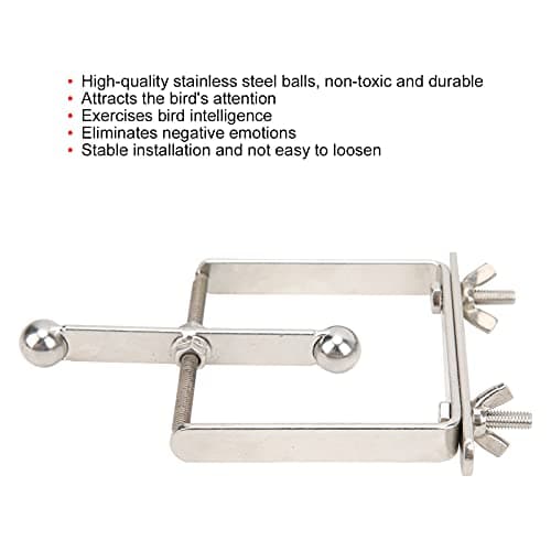 Zerodis Stainless Steel Bird Toy for Training and Chewing Intelligence Improvement