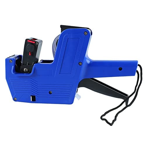 MX-5500 8-Digit Price Tag Gun with 5000 Labels, Blue Ink Refills, Office Retail Shop