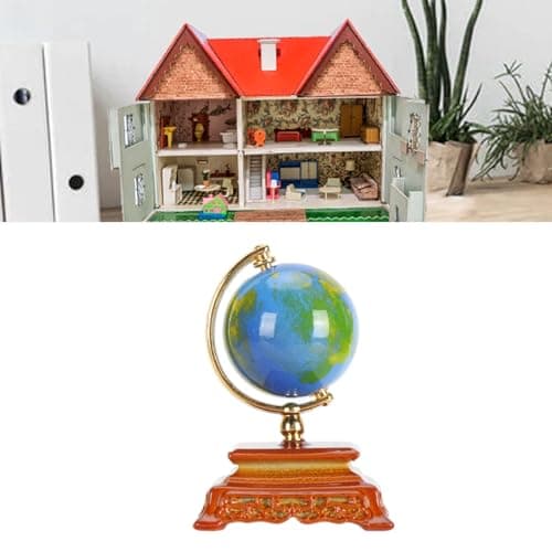Exquisite 1:12 Scale Miniature Globe for Dollhouse Decor
