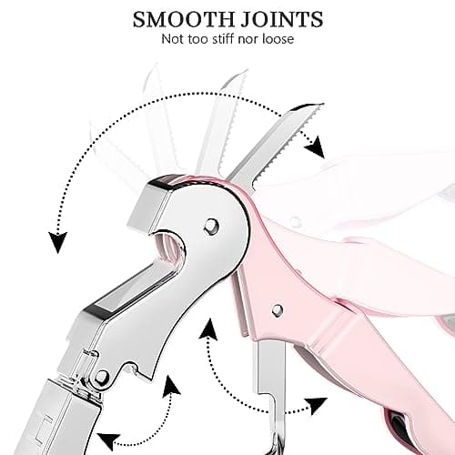 HYZ 2-Pack Pink Wine Opener with Foil Cutter